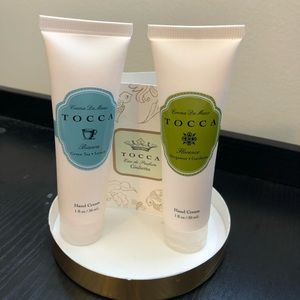 Tocca hand cream set with bonus fragrance sample